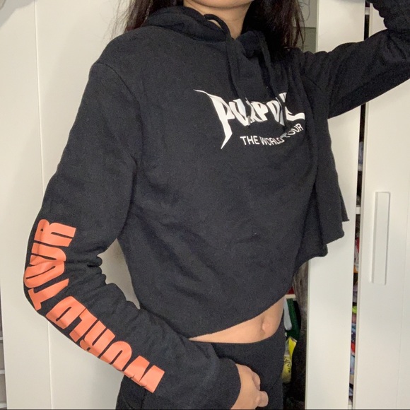 H&M Justin Bieber Purpose Tour Cropped Hoodie - Picture 3 of 11